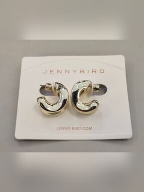 NWT Jenny Bird Gold-Tone Doune Chunky Hoop Earrings